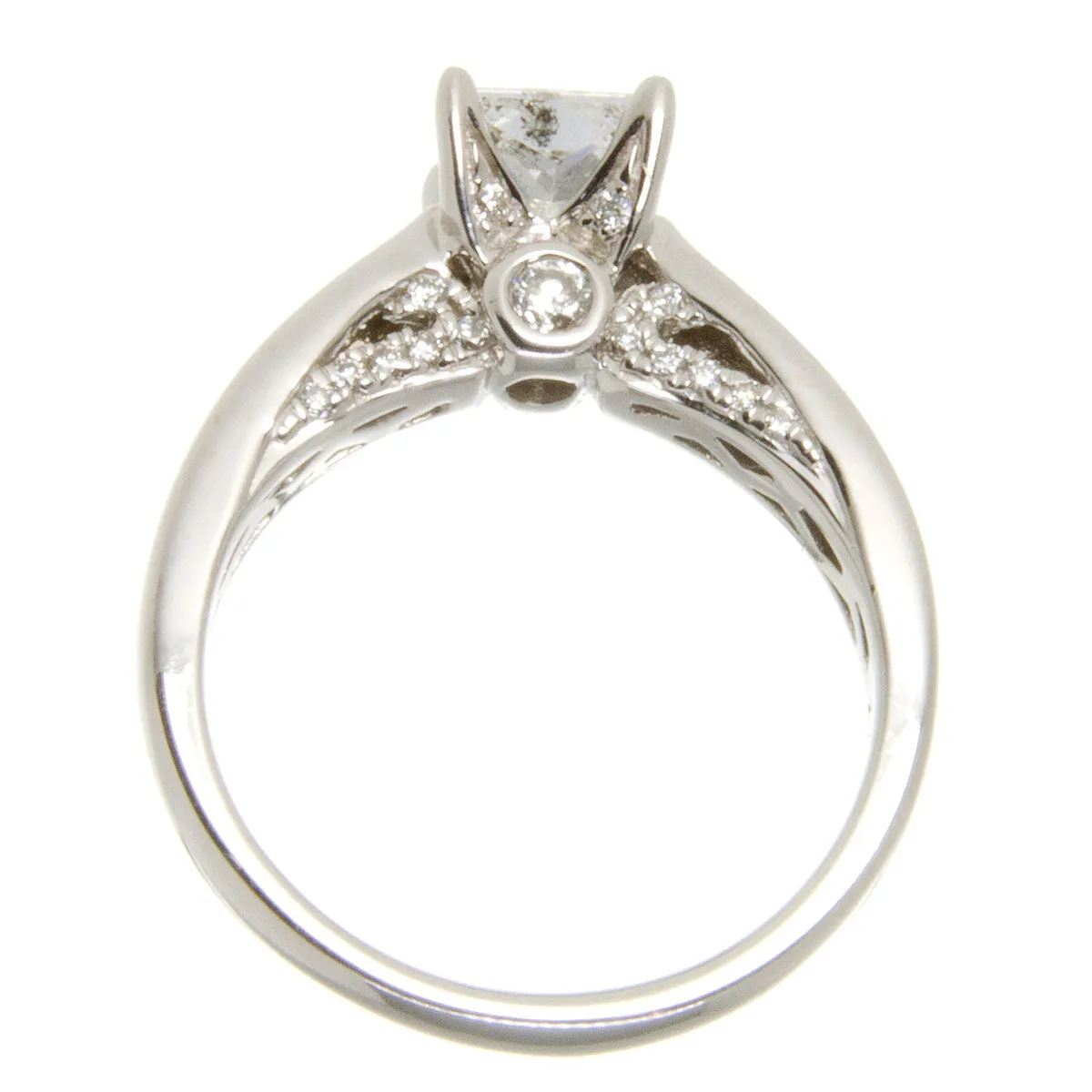 0.96ct Princess Cut Diamond Engagement Ring