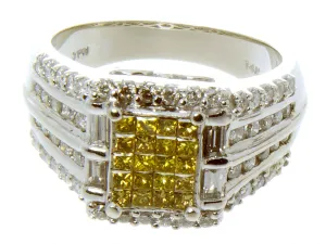 1.50ct Yellow Diamond Engagement Ring
