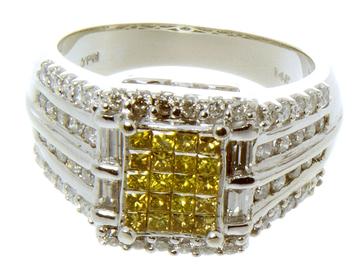 1.50ct Yellow Diamond Engagement Ring