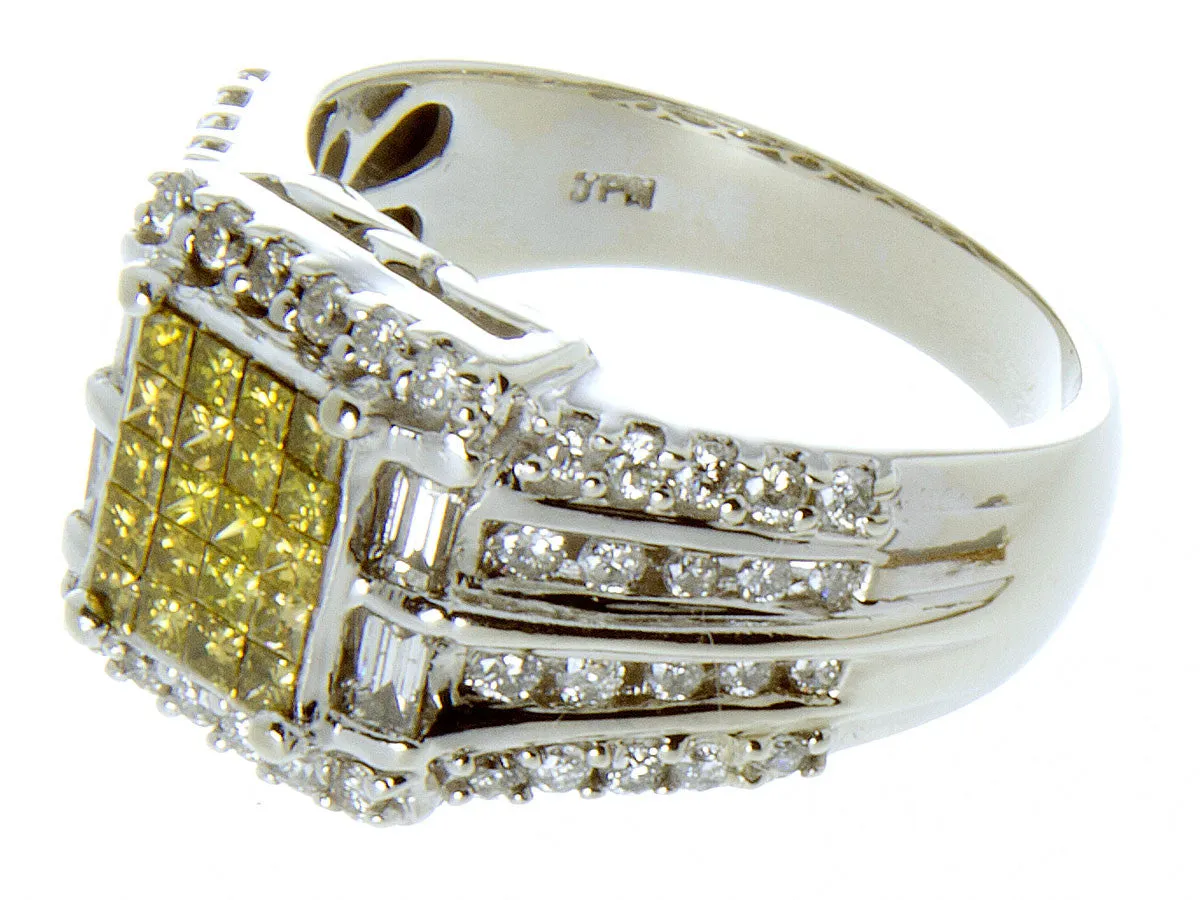 1.50ct Yellow Diamond Engagement Ring