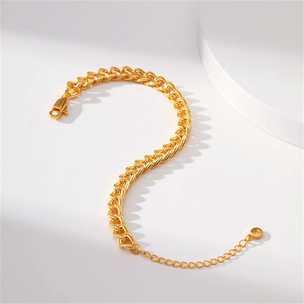 18K Gold-Plated Curb Chain Bracelet