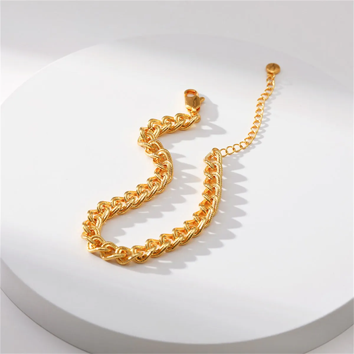 18K Gold-Plated Curb Chain Bracelet