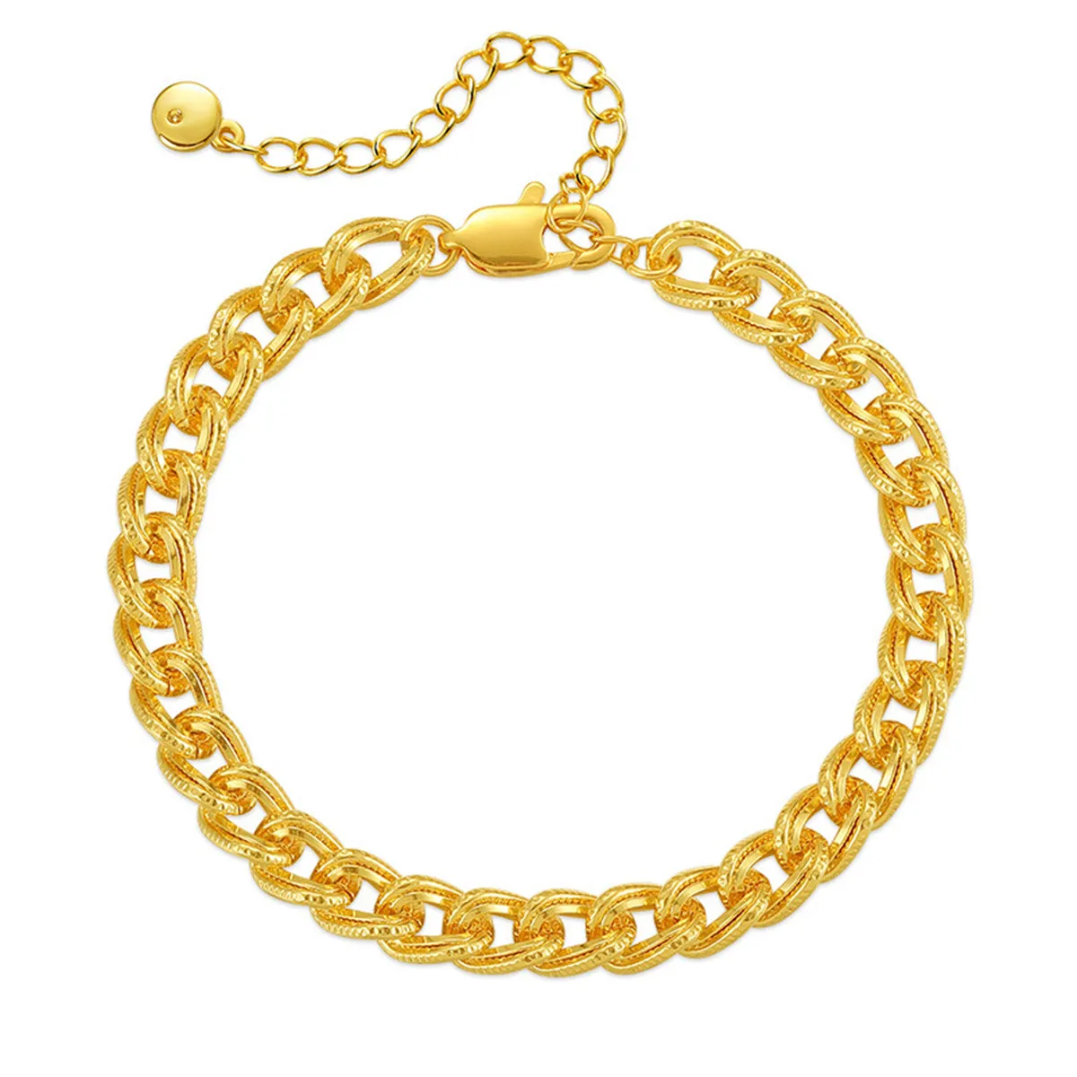 18K Gold-Plated Curb Chain Bracelet