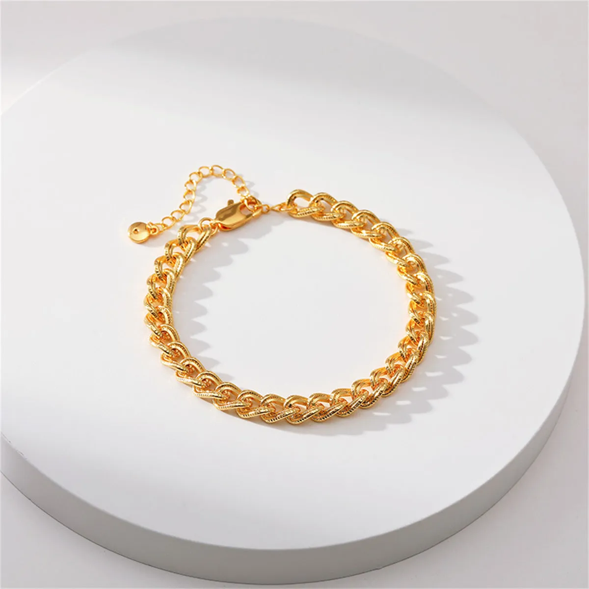 18K Gold-Plated Curb Chain Bracelet