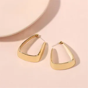 18K Gold-Plated U-Shape Huggie Earrings