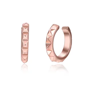 18K Rose Gold-Plated Gear Ear Cuffs