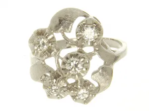 1950s Diamond Cocktail Ring