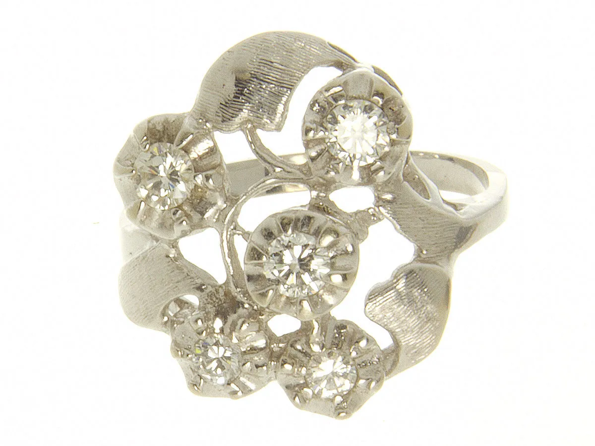 1950s Diamond Cocktail Ring