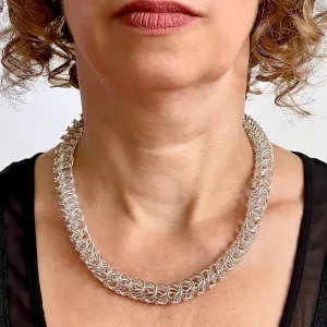 19" 11.5mm Argentium® Silver Bellezza Necklace by Arpaia® with Swivel Lobster Clasp