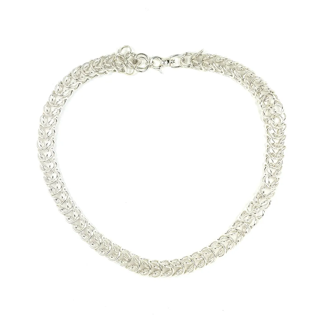 19" 11.5mm Argentium® Silver Bellezza Necklace by Arpaia® with Swivel Lobster Clasp
