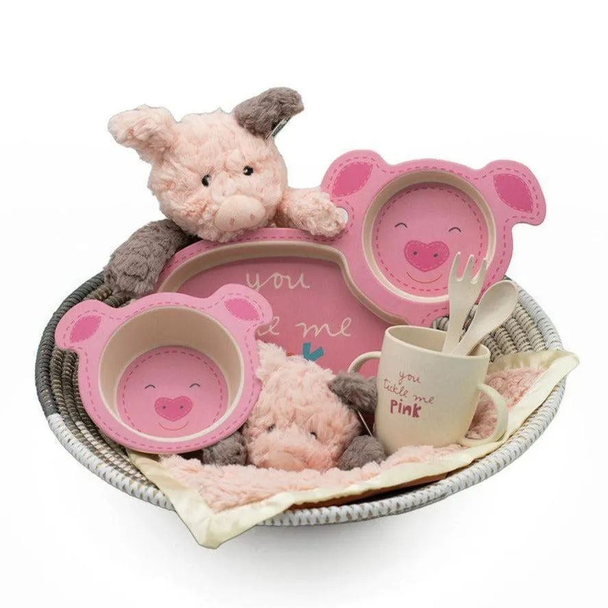 1st Birthday Baby Gift Set: Pig Theme