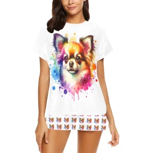 2 Piece Chihuahua PJ Set - Watercolor