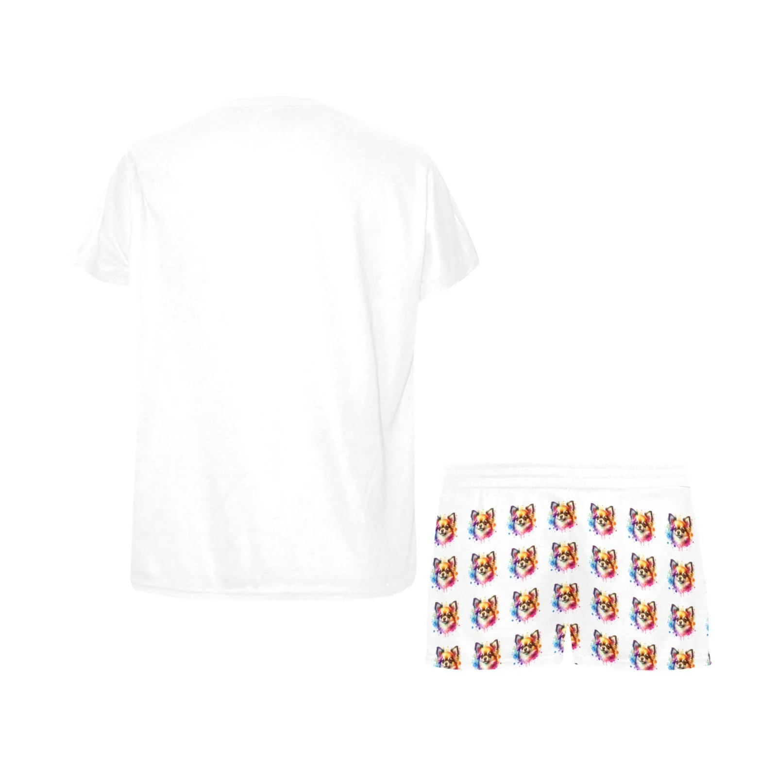 2 Piece Chihuahua PJ Set - Watercolor