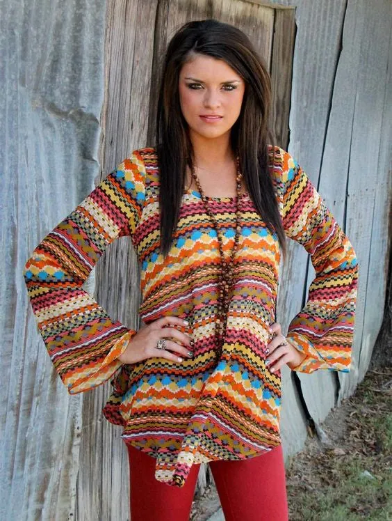 2 Tee Couture | Abbey Top with Bell Sleeves