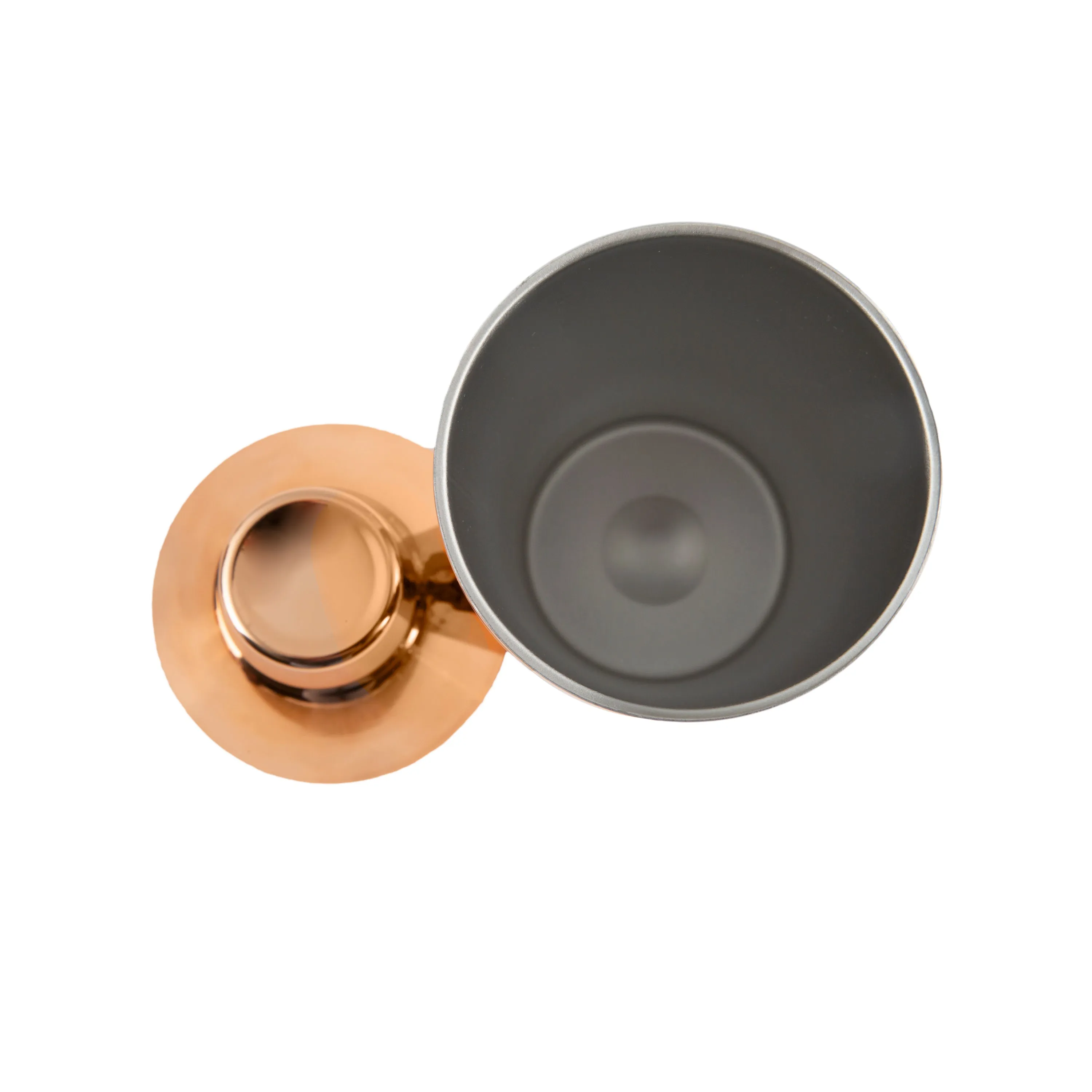 20 oz Faceted Copper Insulated Shaker