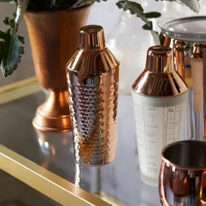 20 oz Faceted Copper Insulated Shaker