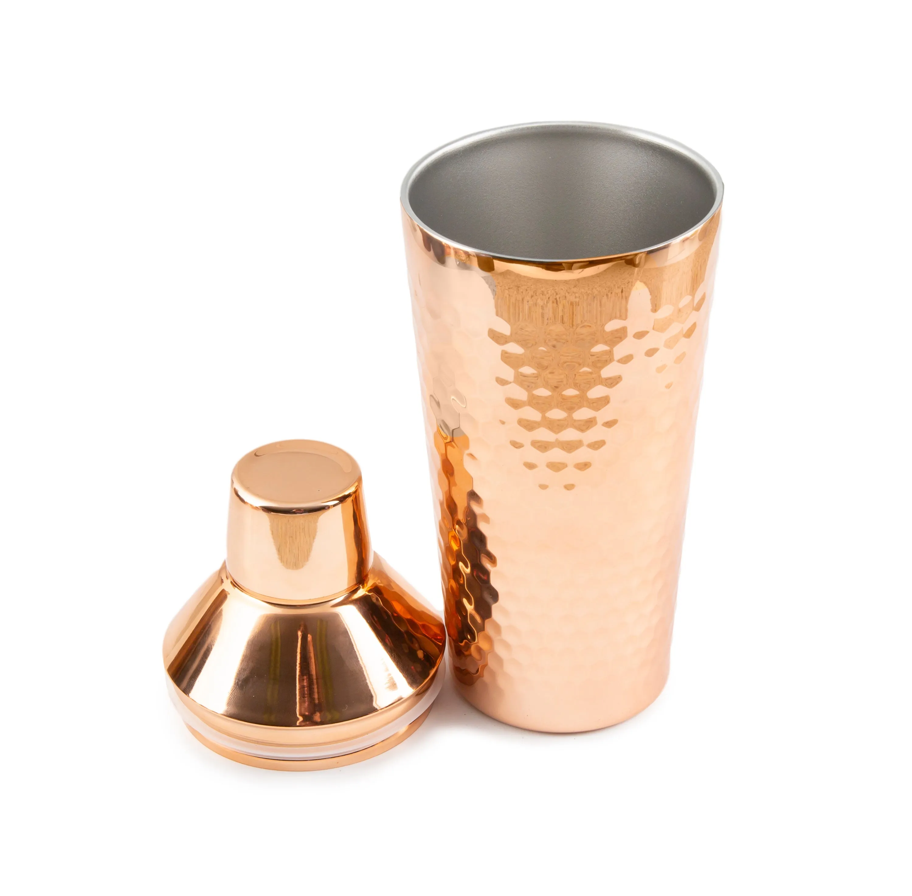20 oz Faceted Copper Insulated Shaker