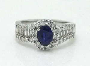 2.00ct Sapphire & Diamond Ring