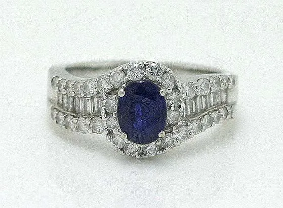 2.00ct Sapphire & Diamond Ring
