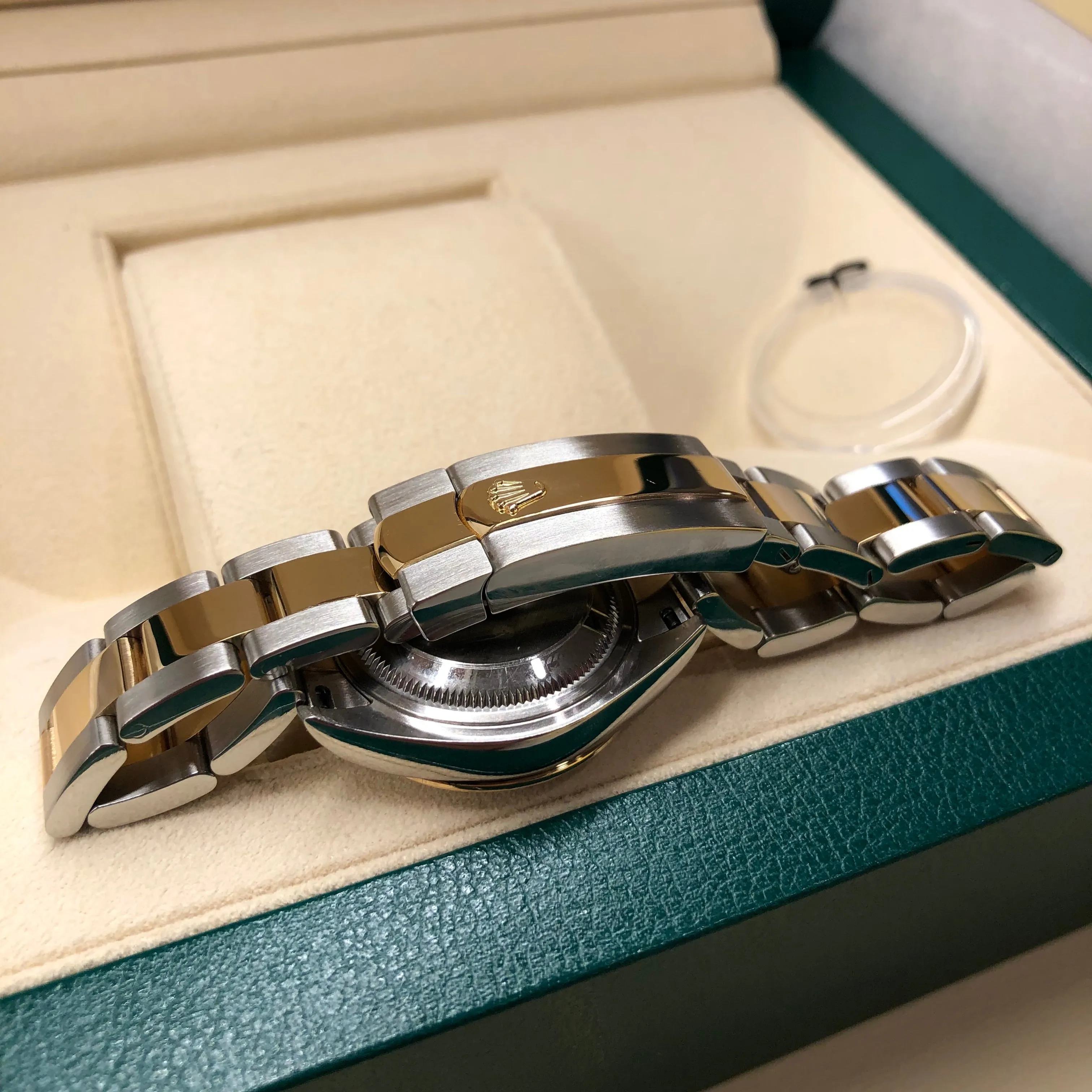 2019 Rolex Datejust 279383RBR Ladies Mother of Pearl Diamond Dial Bezel Oyster Two Tone Wristwatch Box Papers