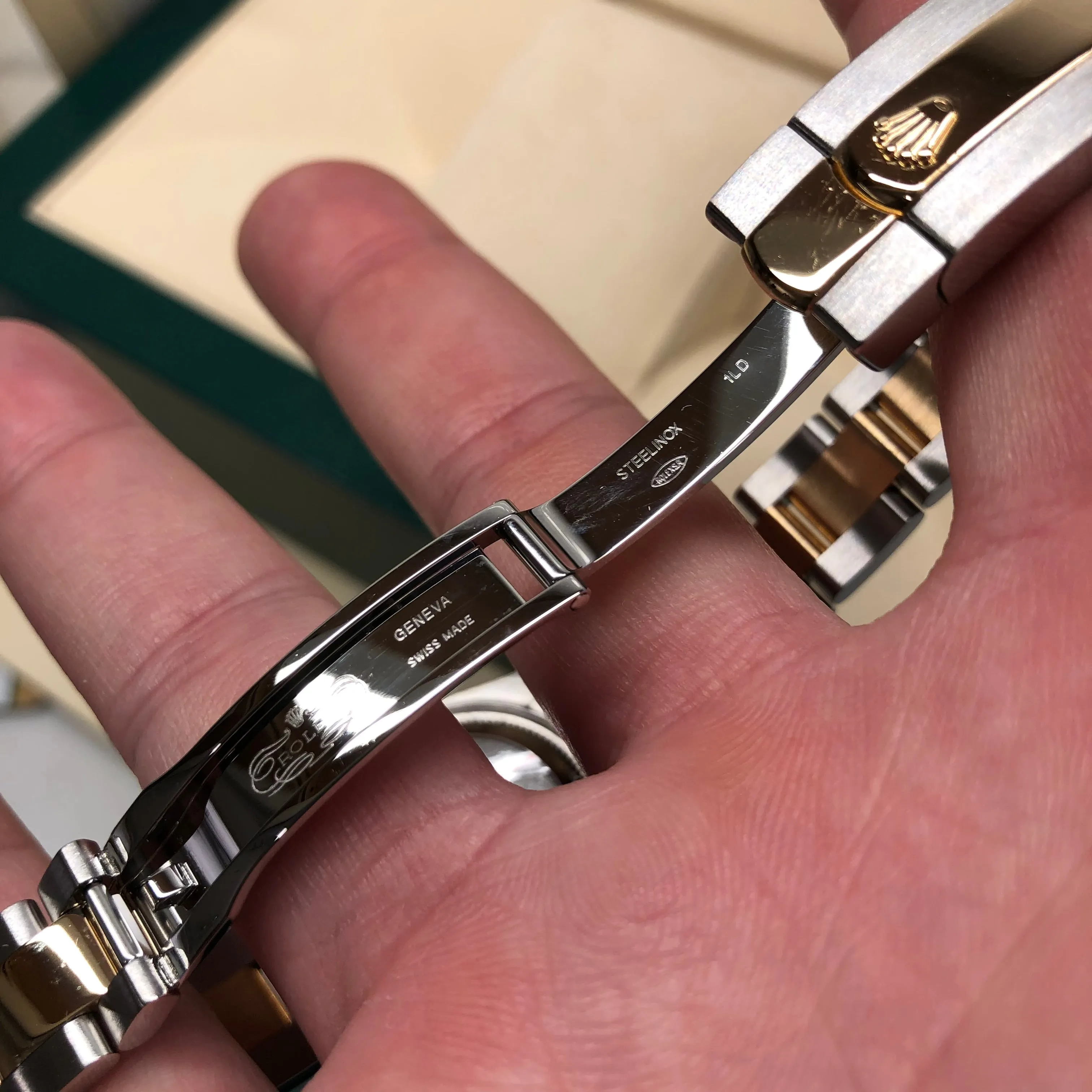2019 Rolex Datejust 279383RBR Ladies Mother of Pearl Diamond Dial Bezel Oyster Two Tone Wristwatch Box Papers