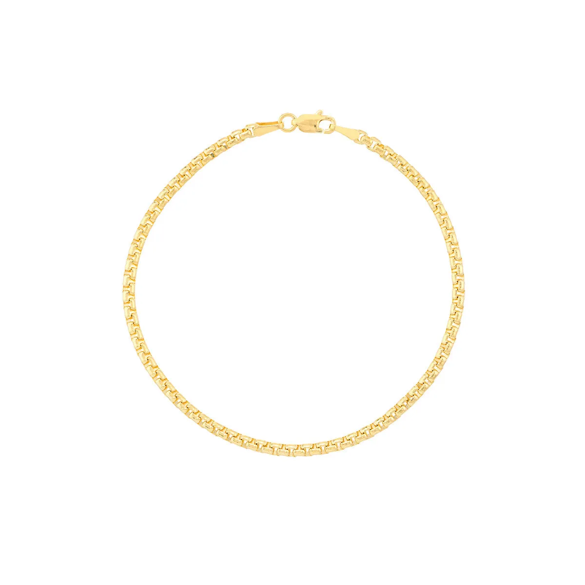 2.70mm Solid Round Box Chain with Lobster Lock