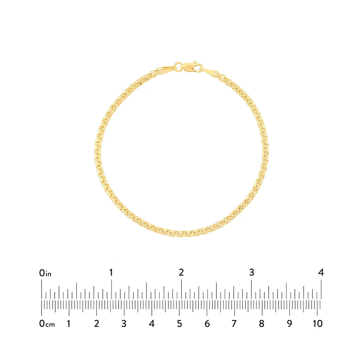 2.70mm Solid Round Box Chain with Lobster Lock