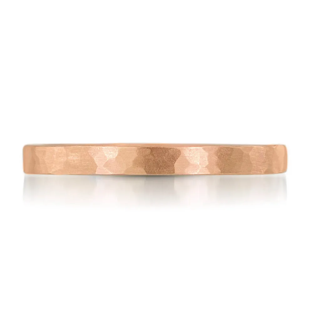 2mm Hammer Texture Band