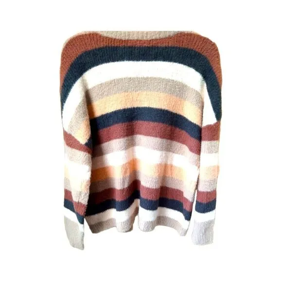 2X TORRID Plus Size Drop Shoulder Fuzzy Yarn Pullover Sweater.