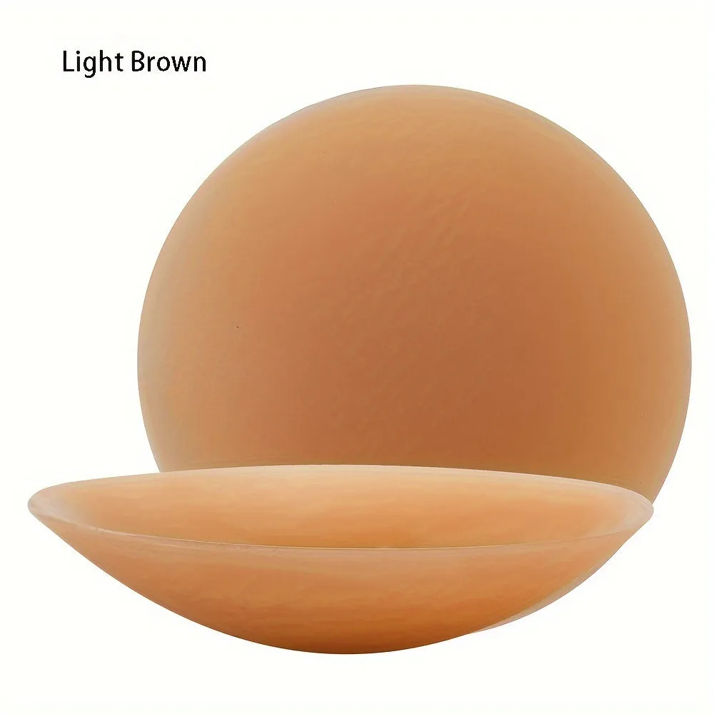 3 Pairs Reusable Silicone Nipple Covers - Seamless, Invisible, Self-Adhesive for Women's Lingerie