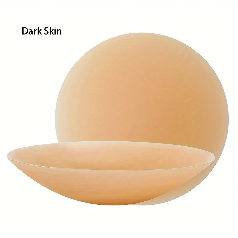 3 Pairs Reusable Silicone Nipple Covers - Seamless, Invisible, Self-Adhesive for Women's Lingerie