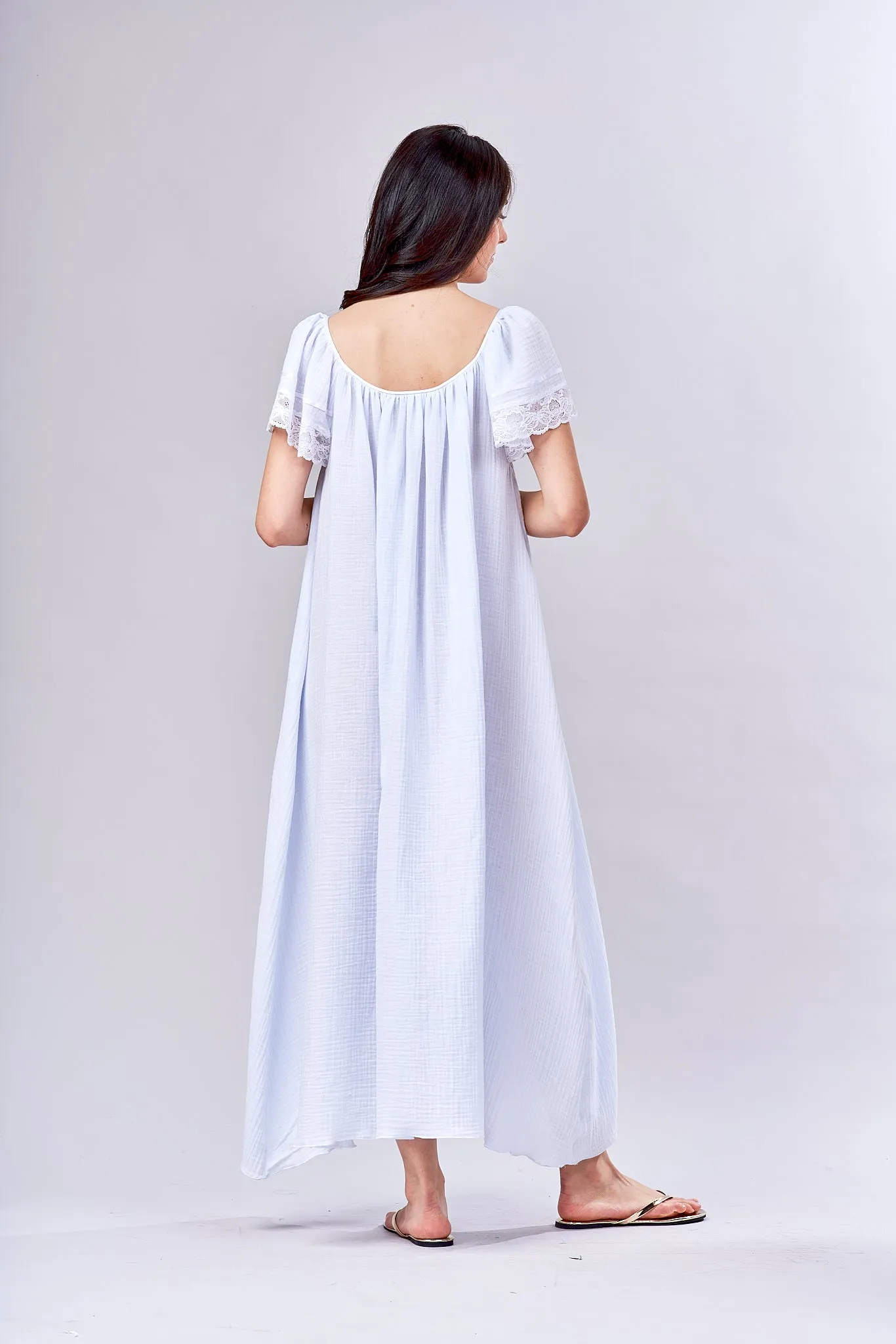 3021 - Gorgeous Long Gown with flare sleeves