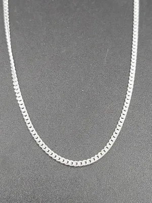 30" Sterling Silver Chain Curb