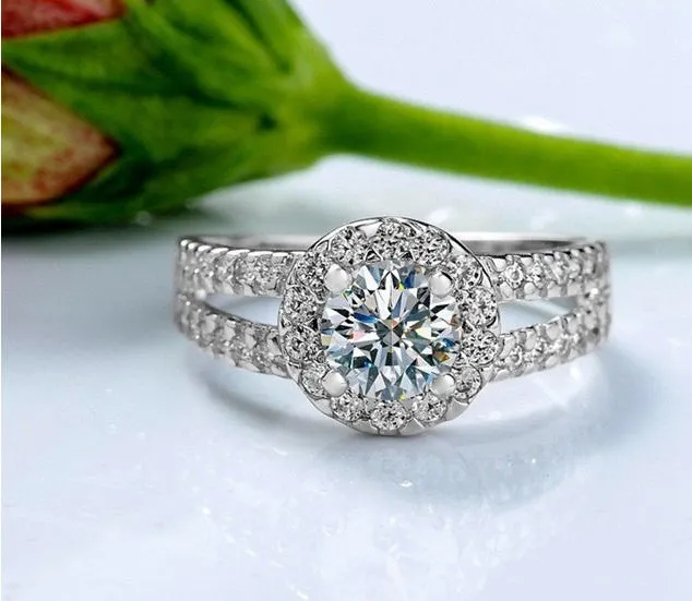 3.25c Engagement Ring Wedding Eternity Band Womens Simulated Diamond 925 Sterling Silver CZ