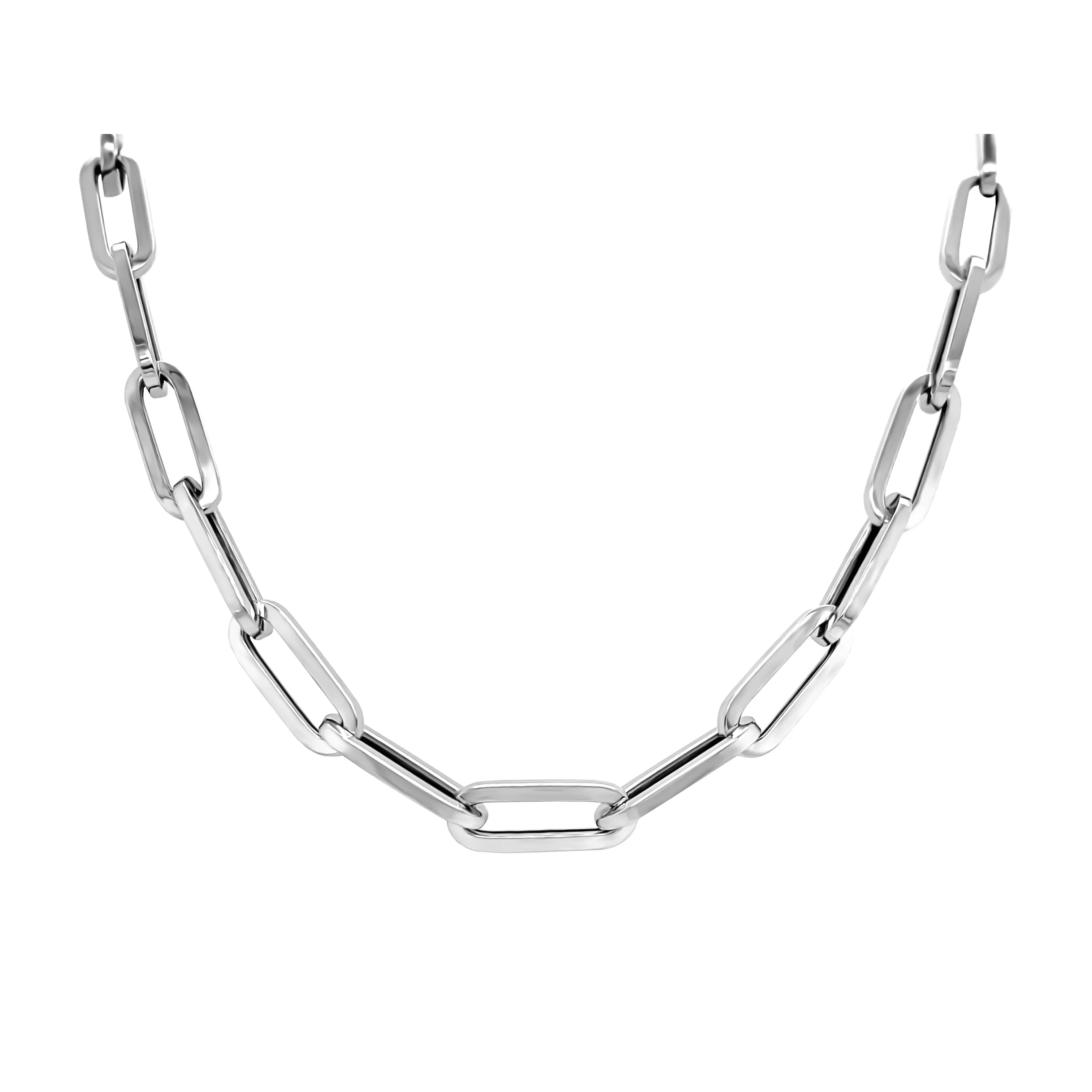 3.6MM Link Paperclip Link Chain Necklace, 20" in 14K Gold