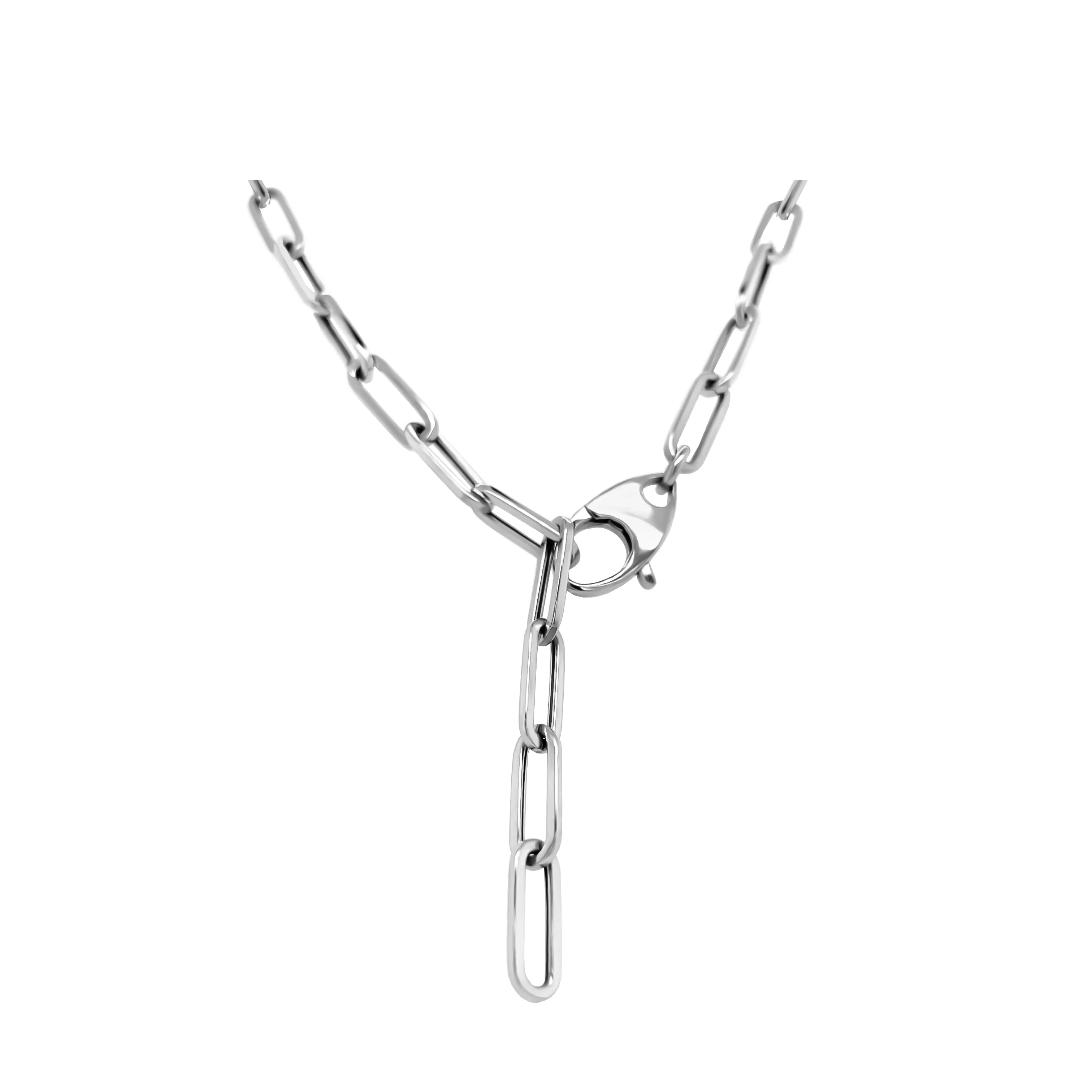 3.6MM Link Paperclip Link Chain Necklace, 20" in 14K Gold