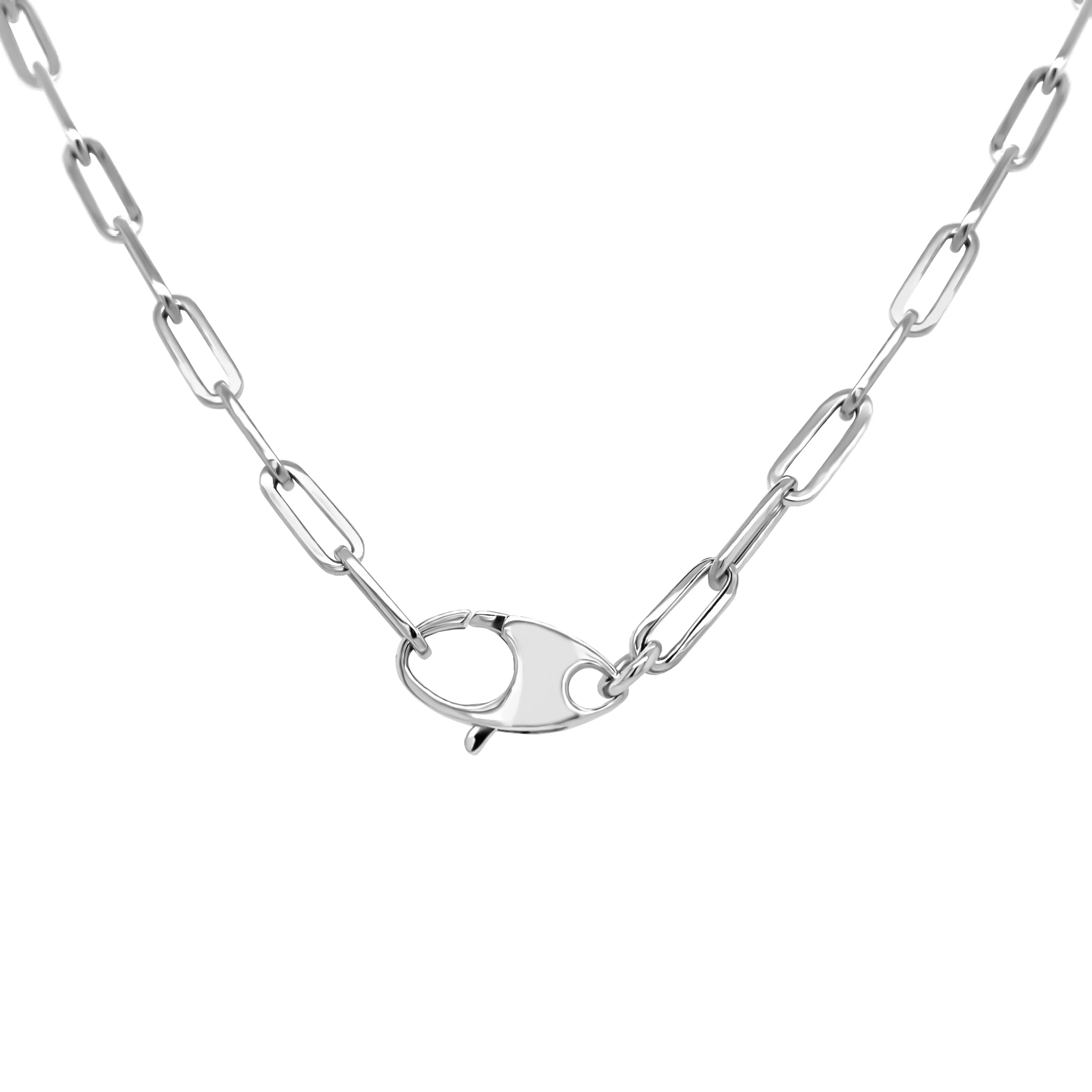 3.6MM Link Paperclip Link Chain Necklace, 20" in 14K Gold