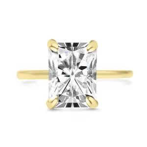 5.02CT Radiant Lab Grown Diamond Solitaire Engagement Ring