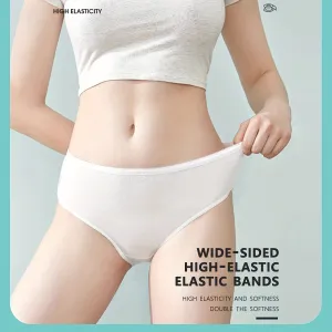 5pcs Women's Disposable Briefs - Soft, Comfortable for Travel, Hotels & Emergencies