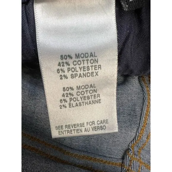 7 For All Mankind Jean Women's 25 (2) Dark Blue The High Waist Ankle Skinny