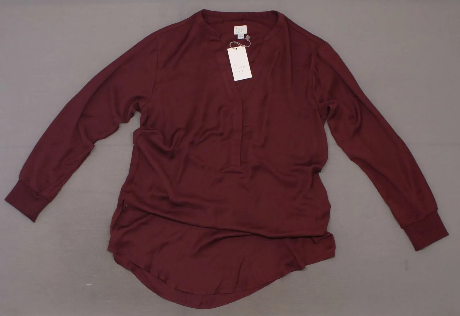 A New Day Women's Long Sleeve V-Neck Tunic Top