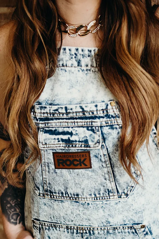 Acid Wash Denim Patched Apron