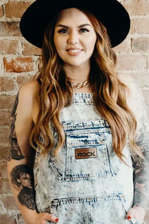 Acid Wash Denim Patched Apron