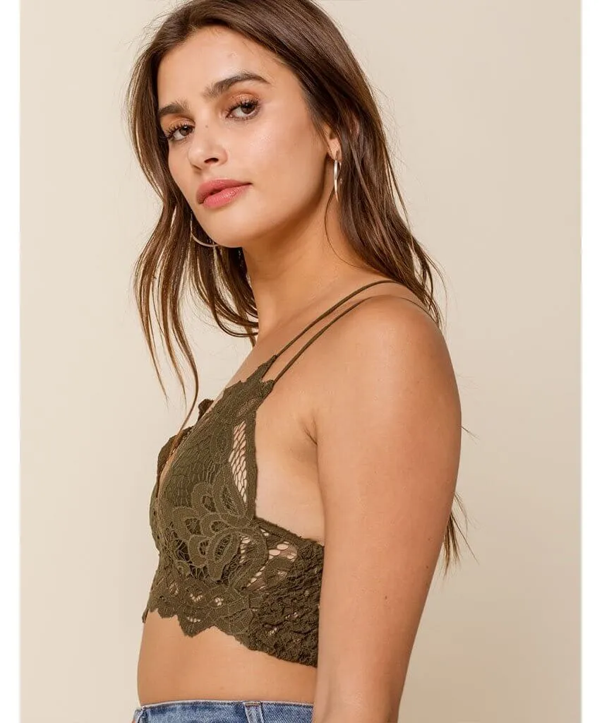 Adella Bralette Olive Sparrow