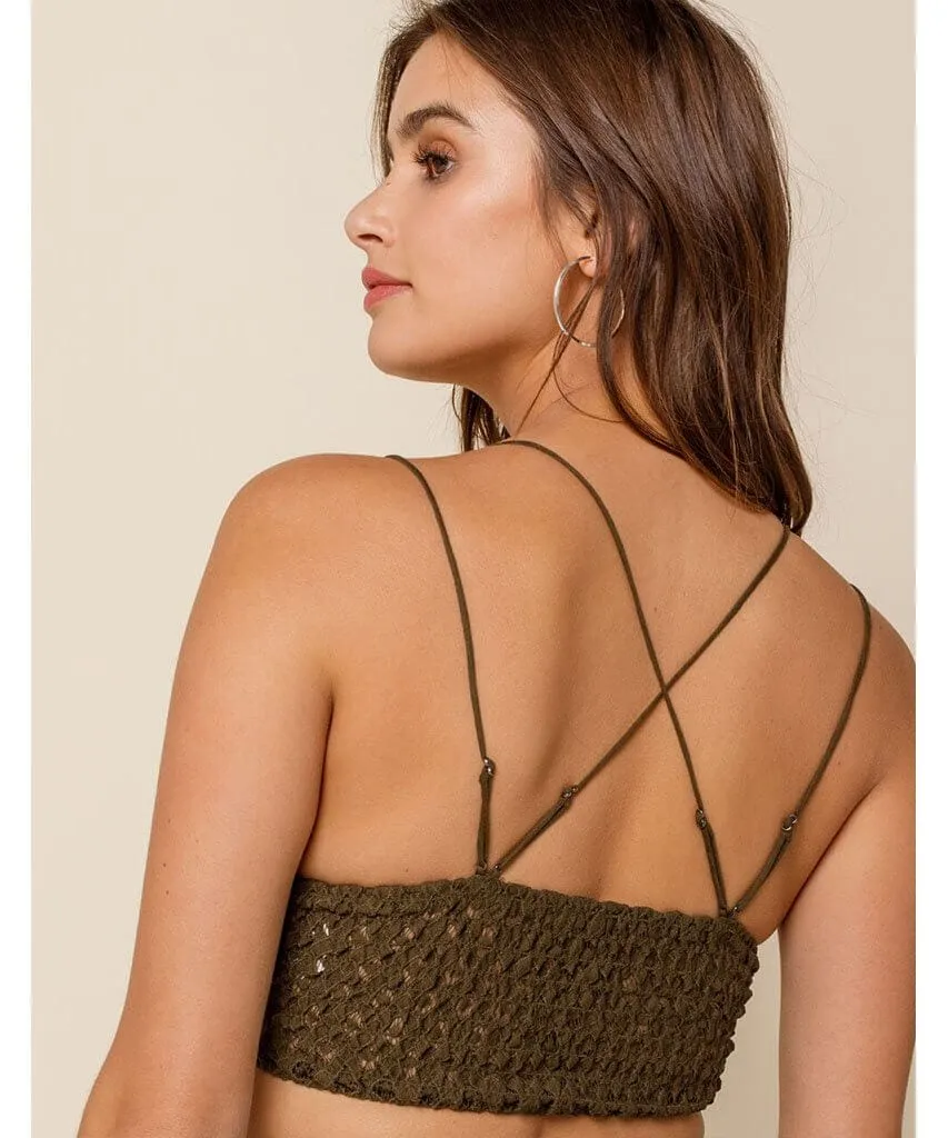 Adella Bralette Olive Sparrow