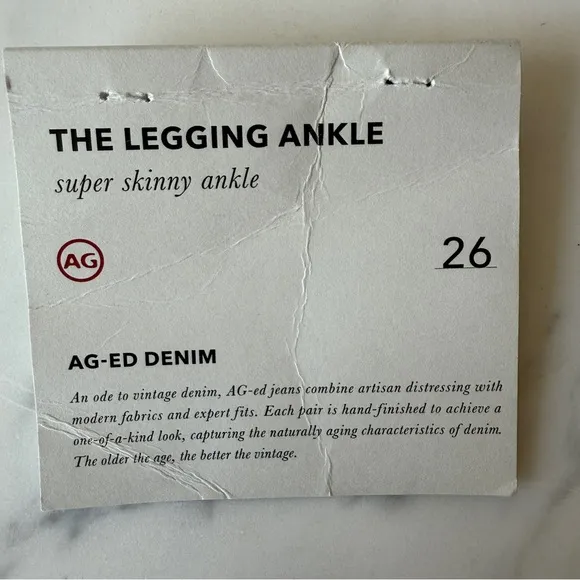 AG The Legging Ankle- Super Skinny Ankle in 26R