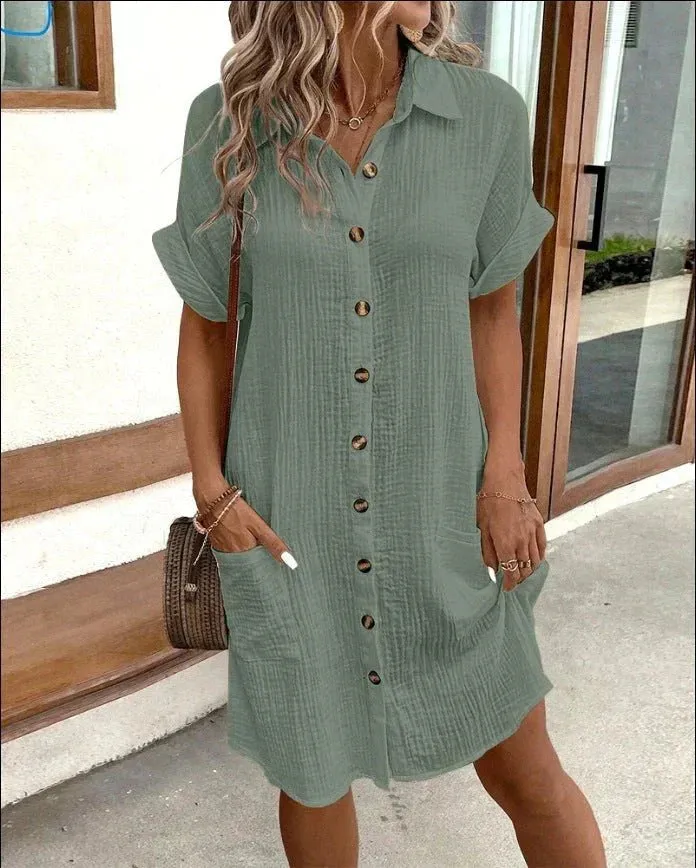 Ailín® | Airy Shirt Dress