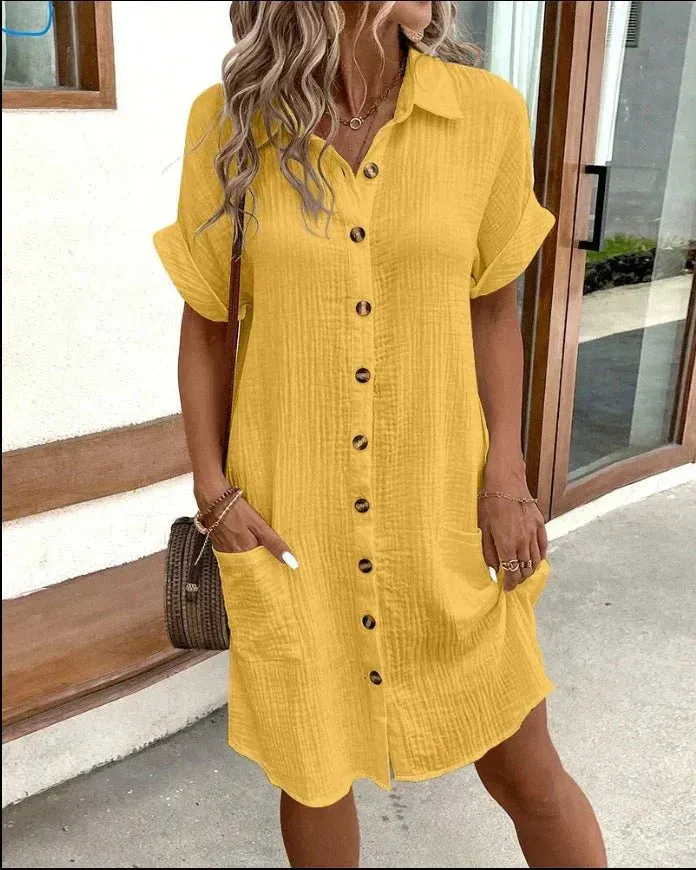 Ailín® | Airy Shirt Dress