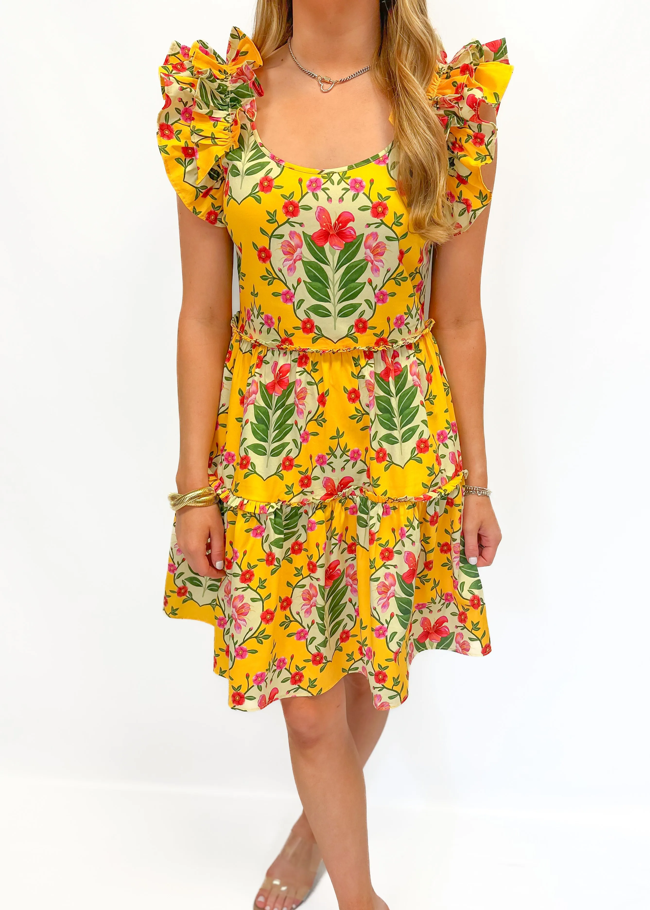 Alden Adair Amora Dress - Yellow Bouquet