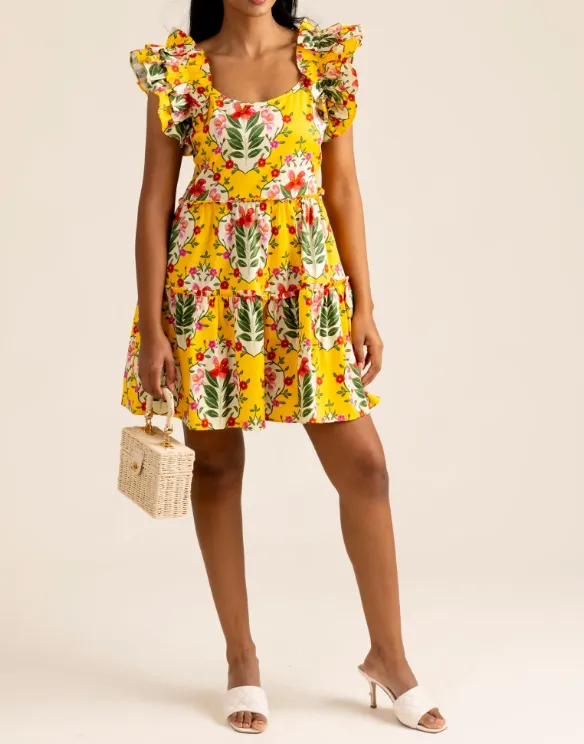 Alden Adair Amora Dress - Yellow Bouquet